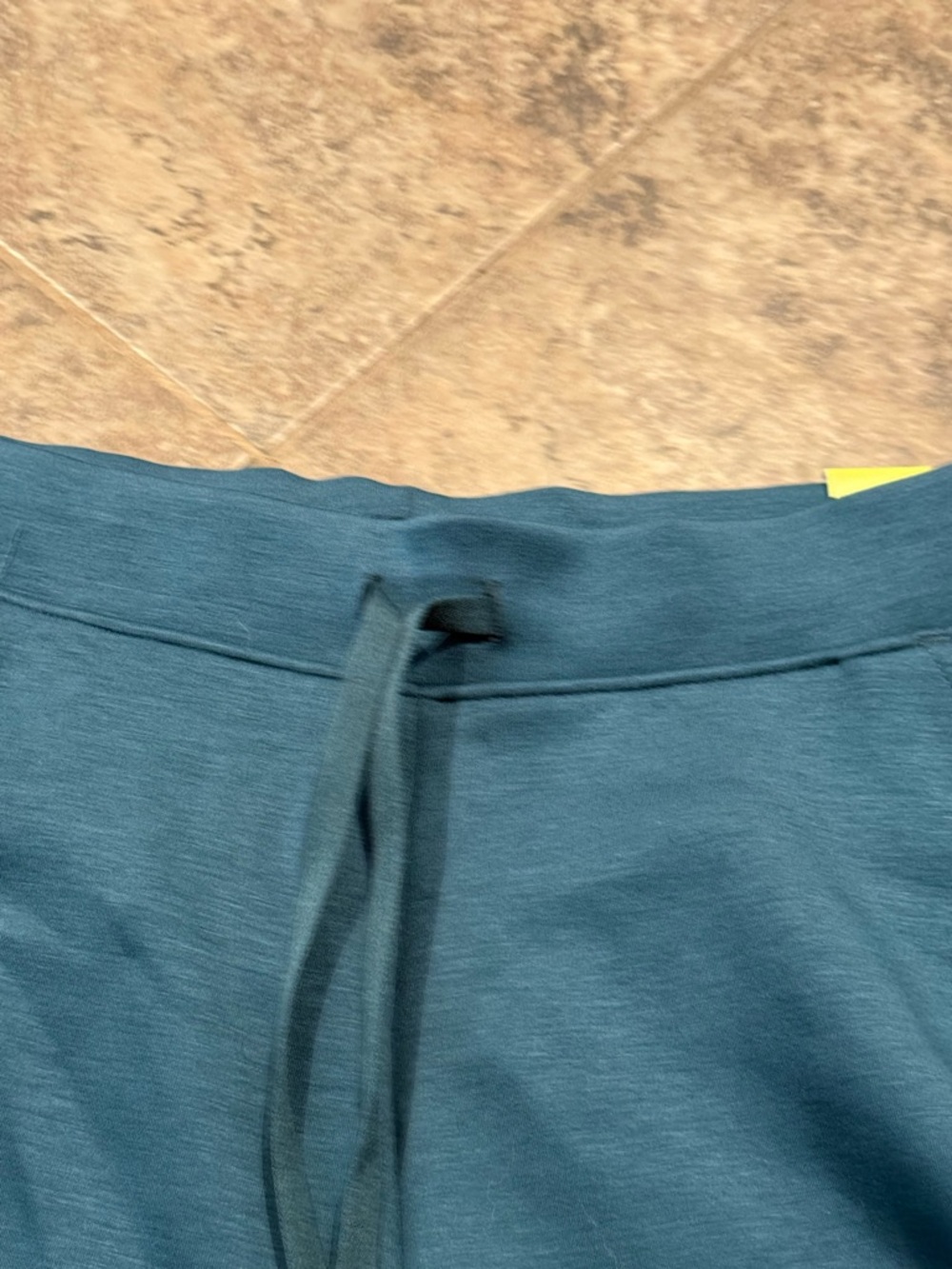 🥓Women’s sleek spacer Teal Performance Drawstring Shorts - Picture 4 of 9